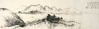 楼辛壶 山水 硬片